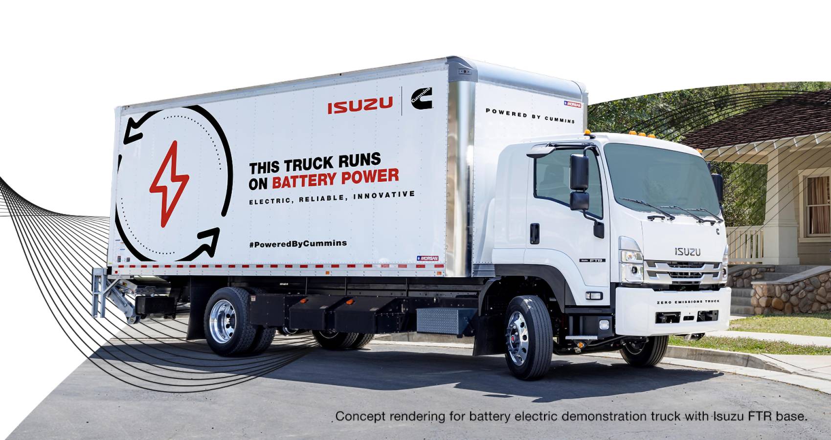 Cummins e Isuzu desenvolvem caminhão elétrico médio