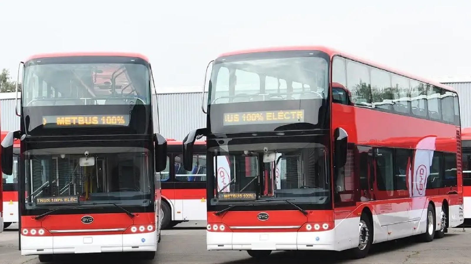 ônibus elétricos de dois andares