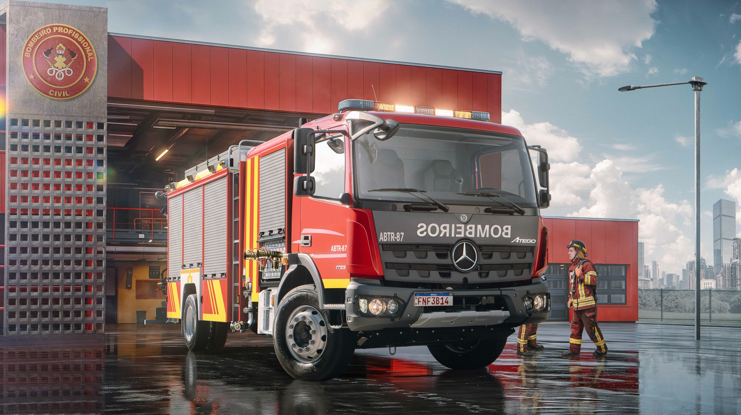 Mercedes-Benz Atego ganha o visual dos pesados Actros e Arocs