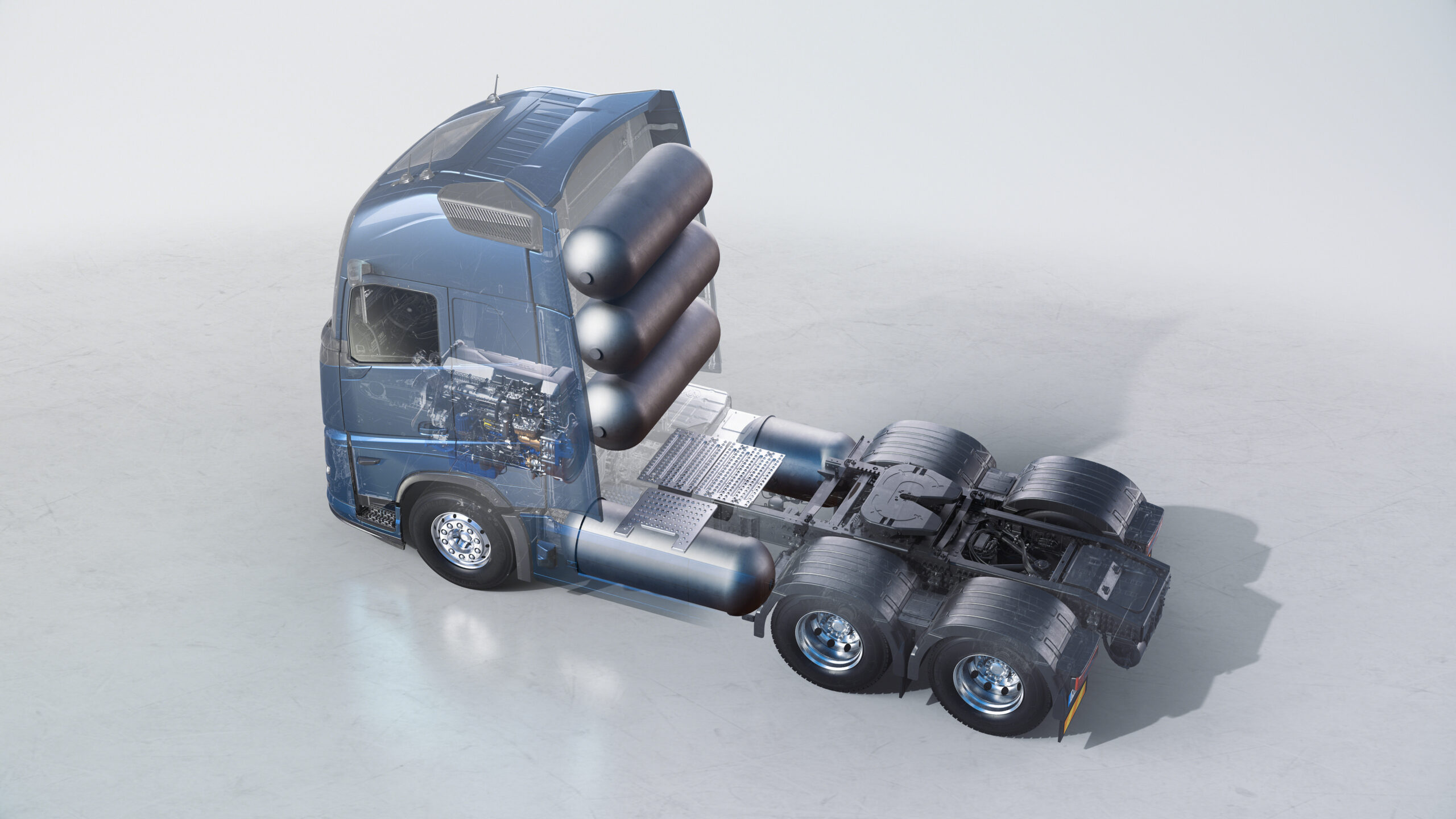 Volvo. caminhão a hidrogênio