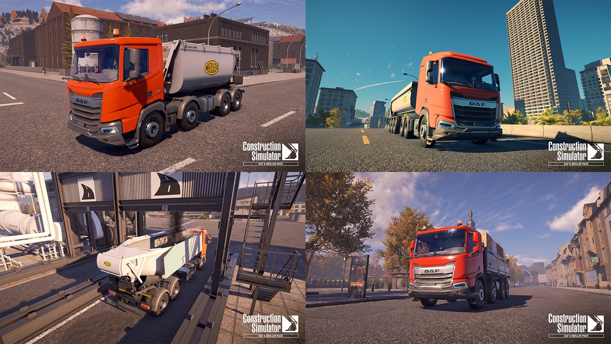 Os caminhões DAF para construção agora estão disponíveis em jogos