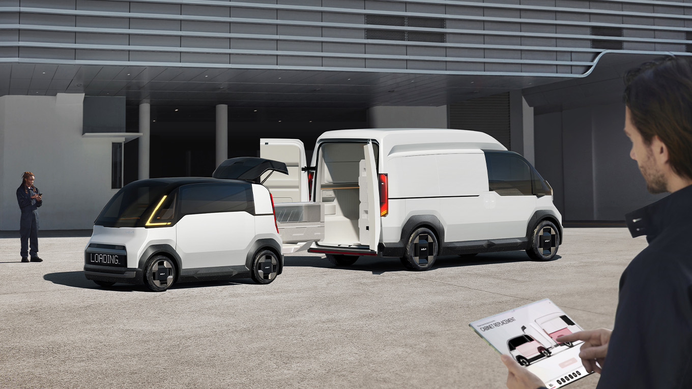Utilitários elétricos da Kia podem chegar ao Brasil em 2026