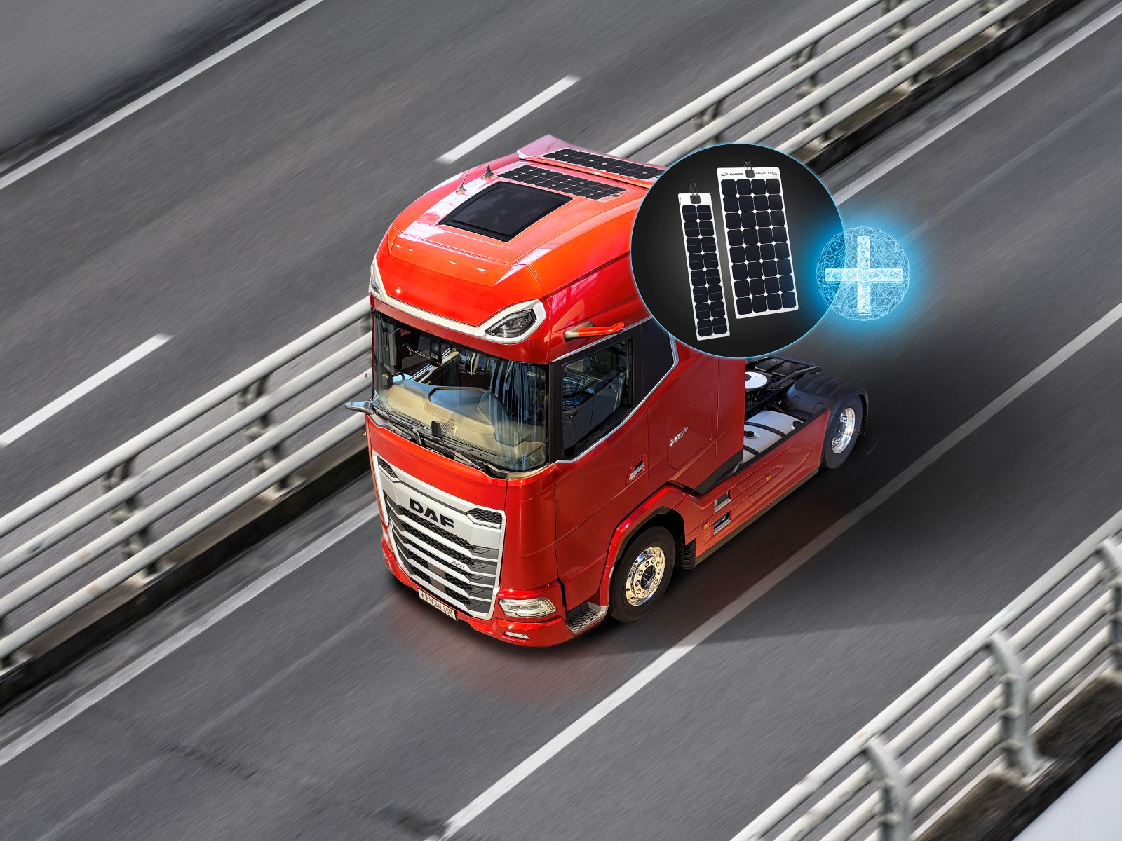 DAF XG+ agora pode ser movido a energia solar