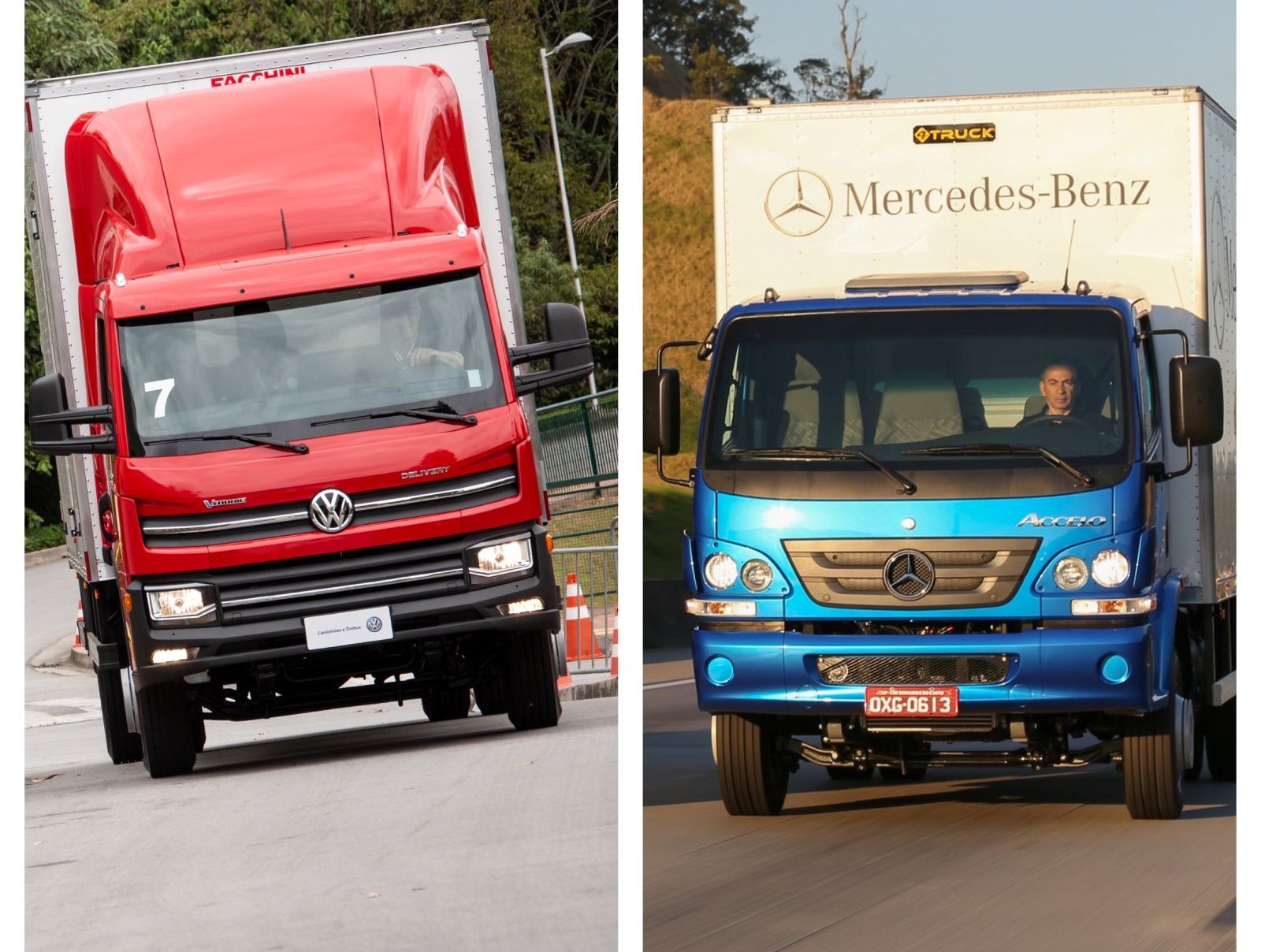 Mercedes-Benz e Volkswagen disputam as vendas de caminhões leves