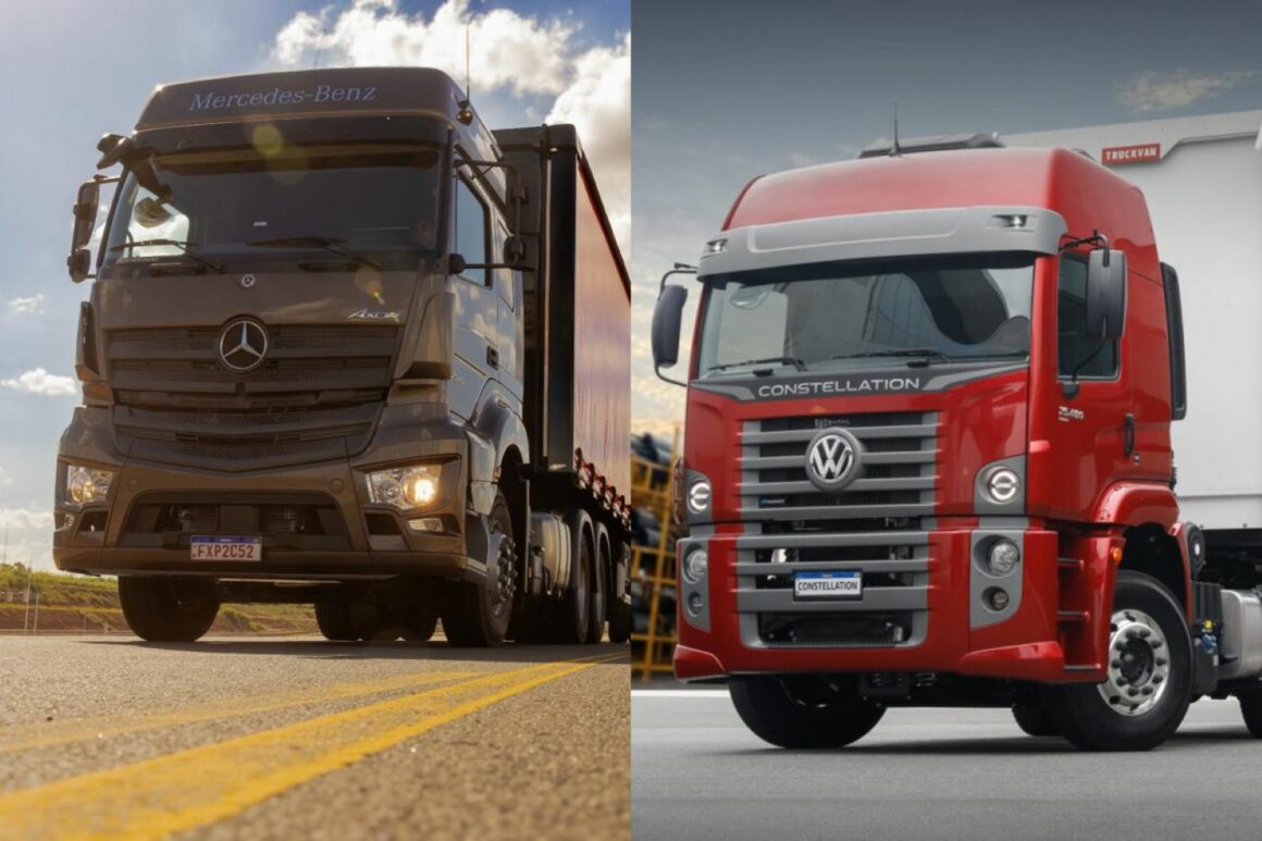 Axor 2545 ou Constellation 25.480? Caminhões 6x2 mostram diferenças