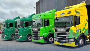 Jomed Transportes, Scania, caminhão a gás, biometano