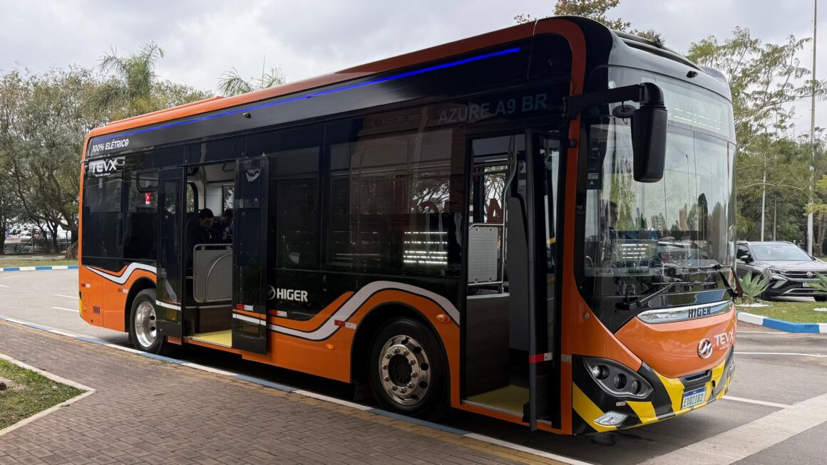 TEVX Higer, Azure9, miniônibus elétrico,