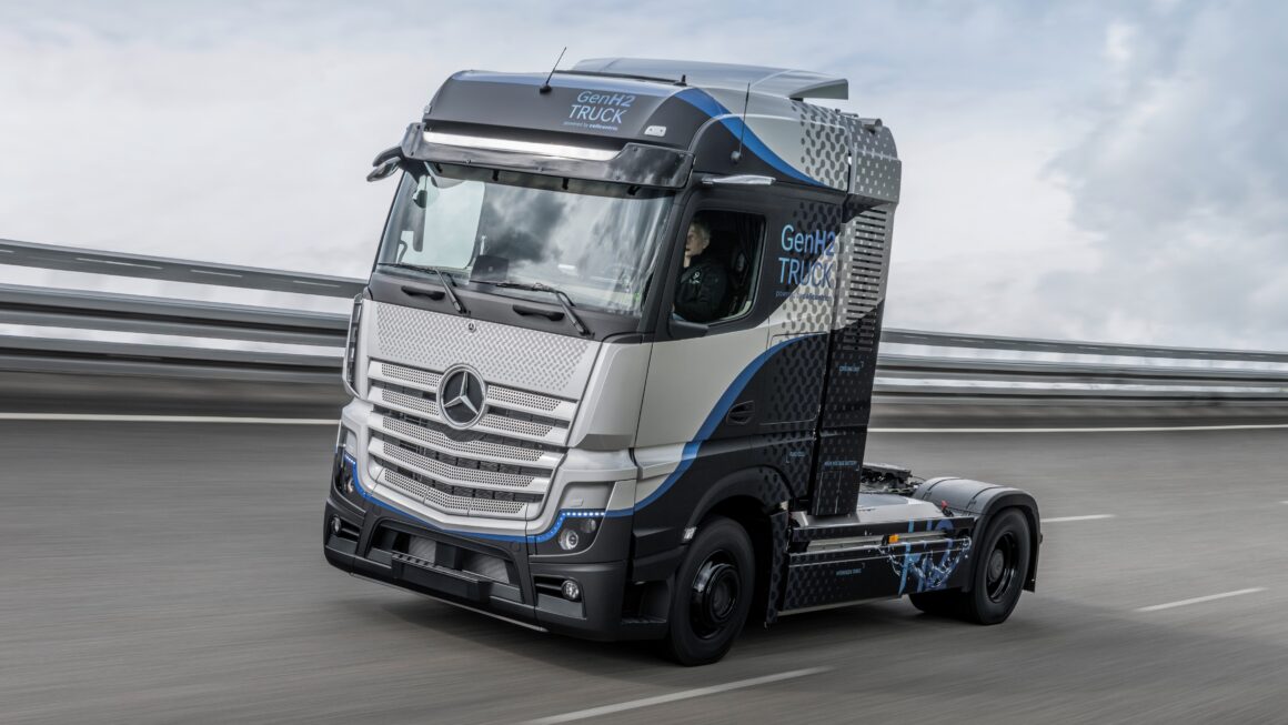 Daimler, caminhão a hidrogênio,