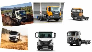 Caminhões 6x4 construção leve