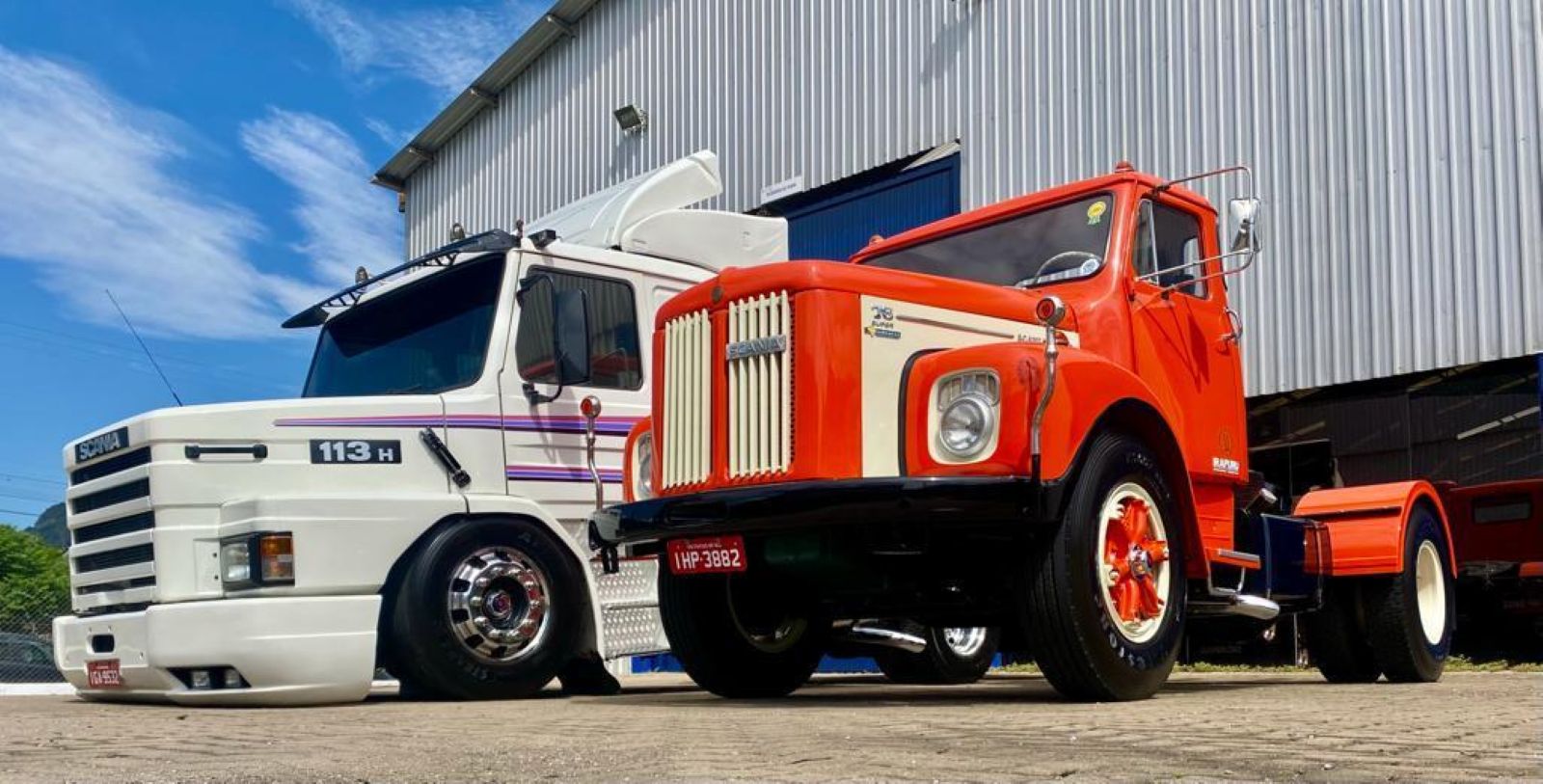 Exposição de caminhões na Serra Gaúcha