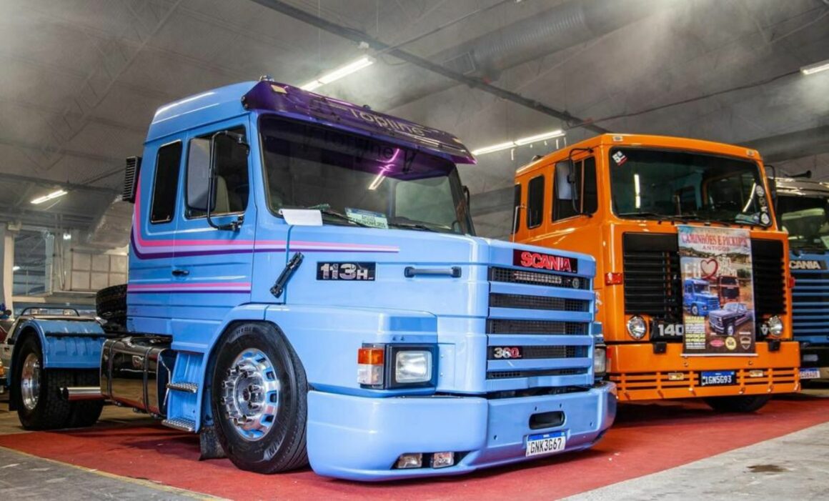 Exposição de caminhões na Serra Gaúcha