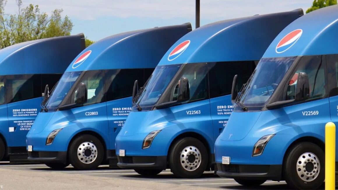 Semi Truck, caminhão elétrico, Pepsi Co.,