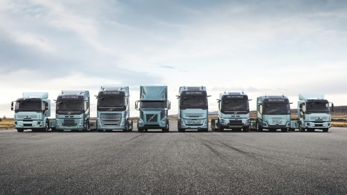 caminhões elétricos da Volvo