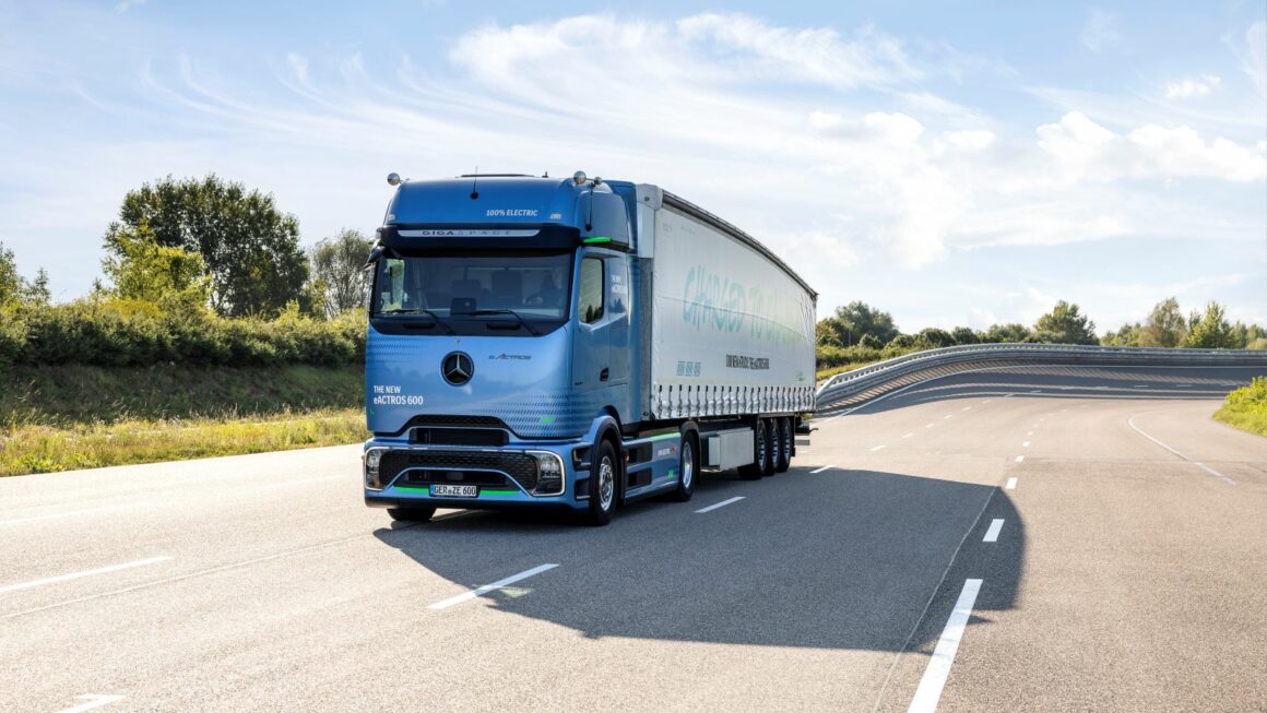 eActros 600 caminhões elétricos na Europa