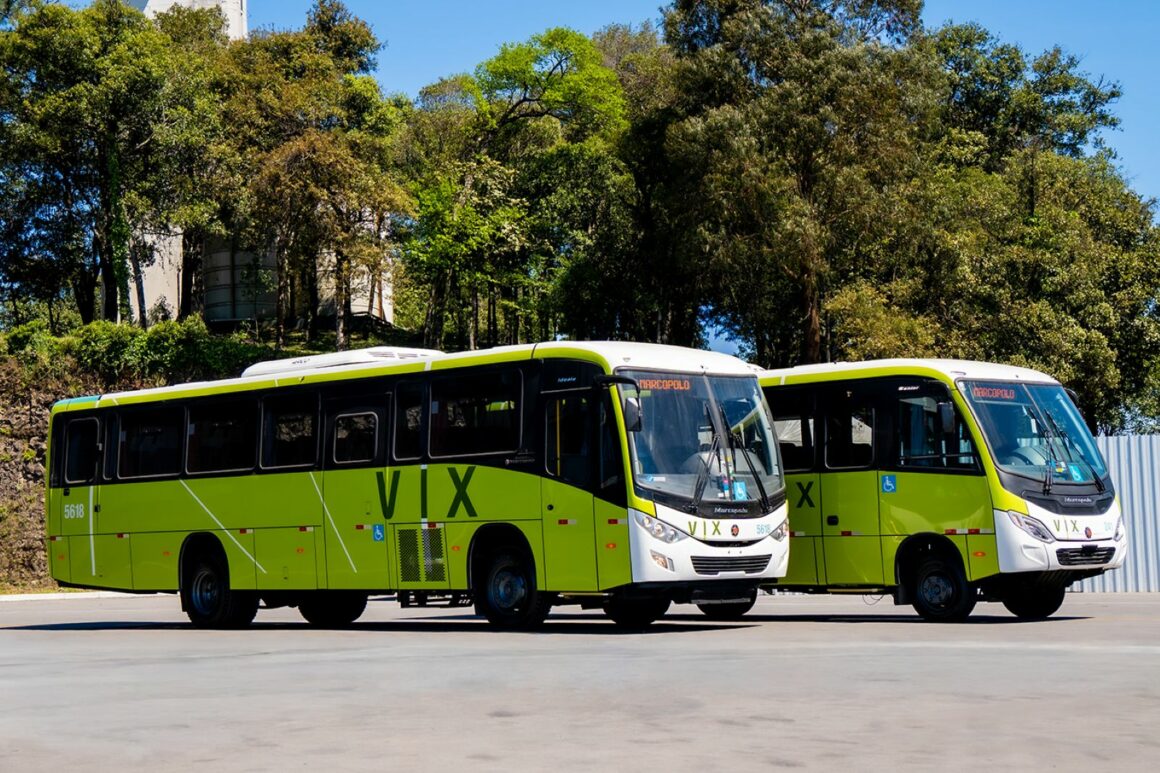 Ônibus Marcopolo para a VIX Logística
